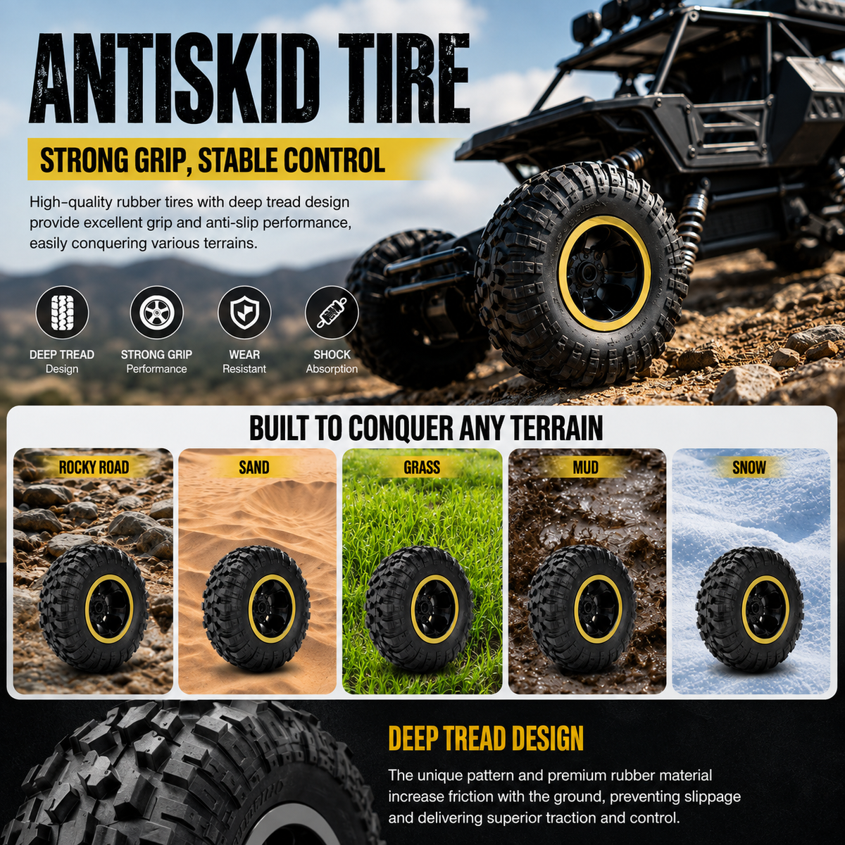 TrailForce™ 4WD Remote Control Off-Road Truck