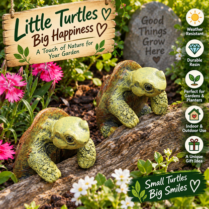 TurtleClimb™ Resin Garden Decor – Cute Outdoor Wall Ornament