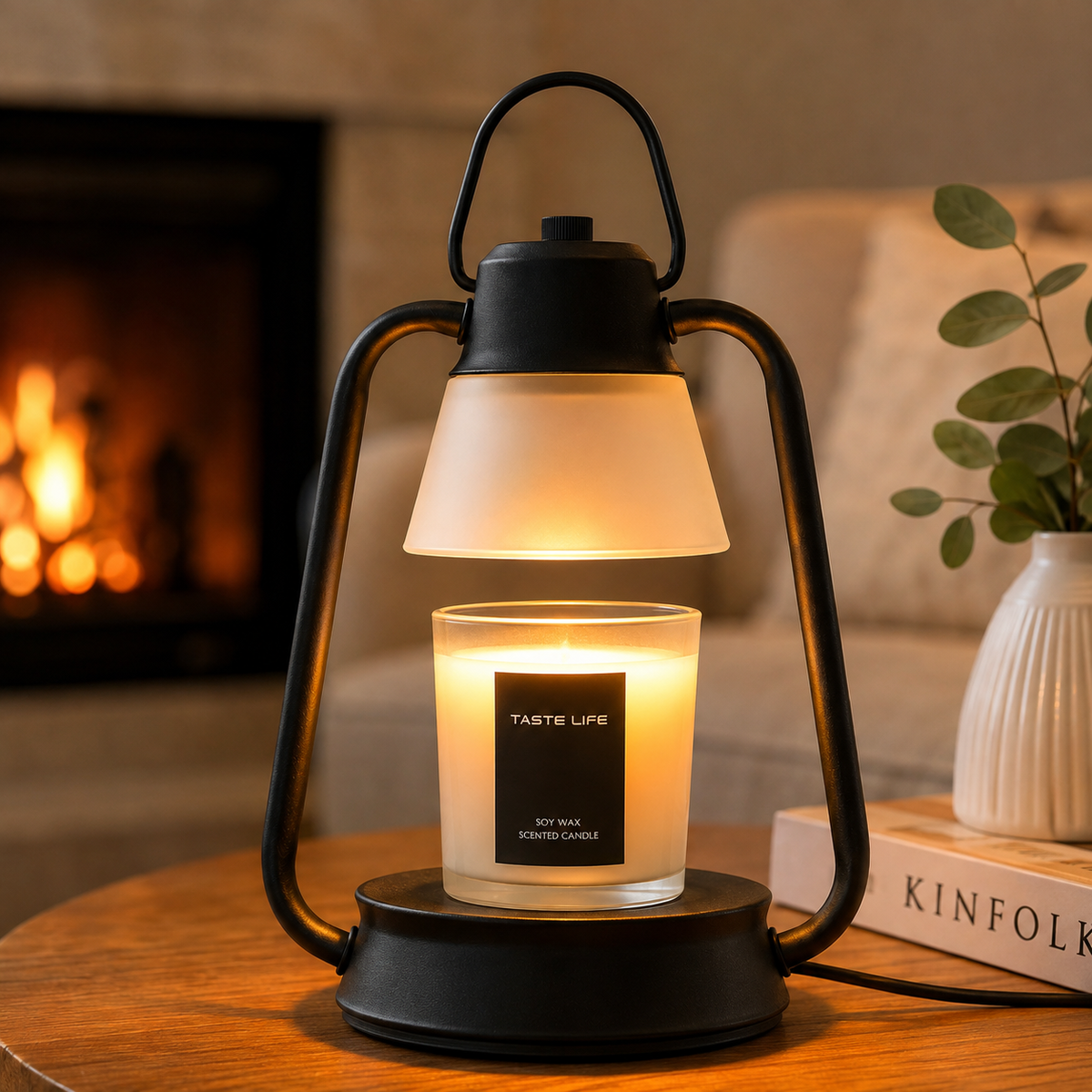 Aromatherapy Candle Warmer Lamp – Electric Wax Melt Warmer with Adjustable Light